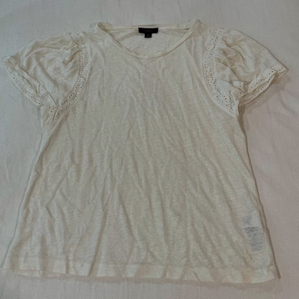 Women's white J. Crew blouse